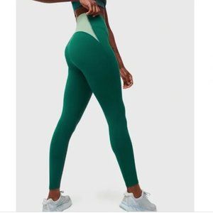 [Outdoor Voices] FrostKnit 7/8 Cold Weather Athletic Legging Rainforest Green